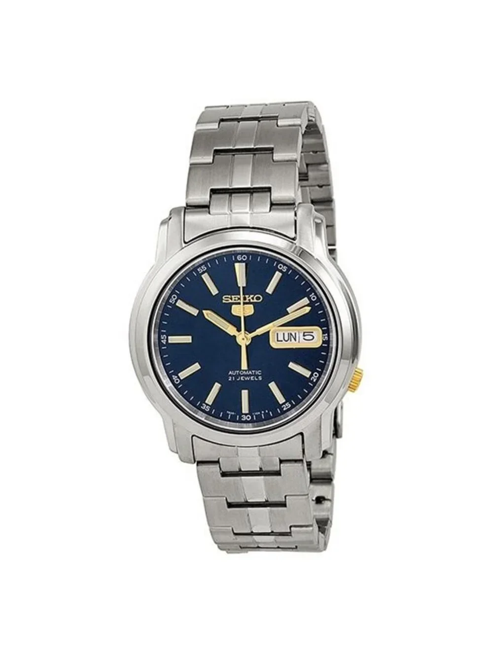 NWT Seiko Blue Dial Stainless Steel Men's Watch